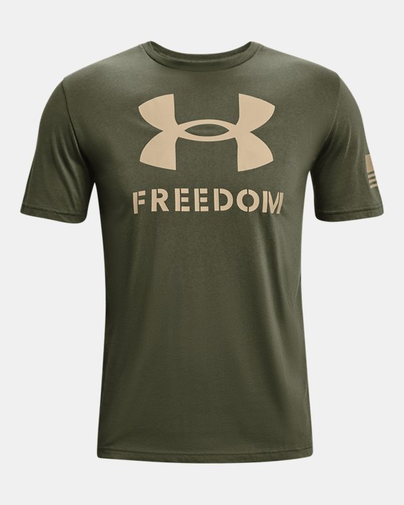 Men's UA Freedom Logo T-Shirt, Green, pdpMainDesktop image number 4